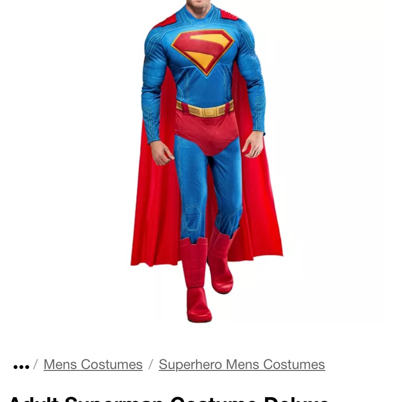 Men’s Superman Costume